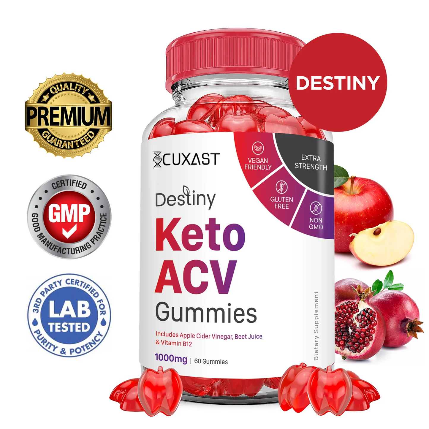 CUXAST® Destiny Keto ACV Gummies 1000MG™