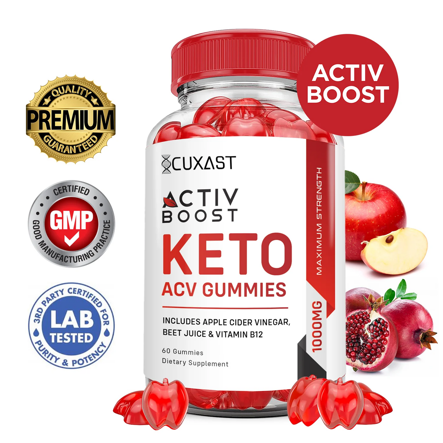 CUXAST® Activ Boost Keto ACV Gummies 1000MG™
